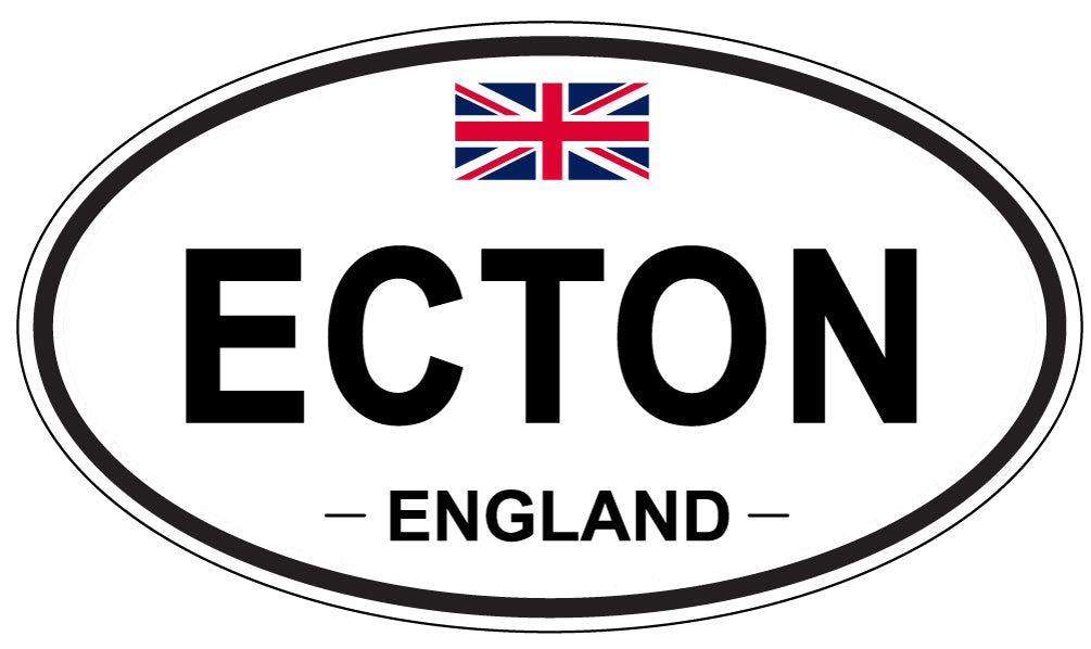 ECTON, England - Oval Magnet