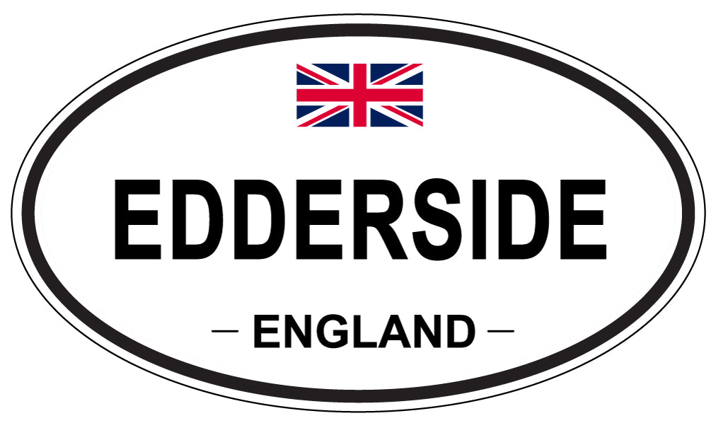 EDDERSIDE, ENGLAND - Oval Sticker