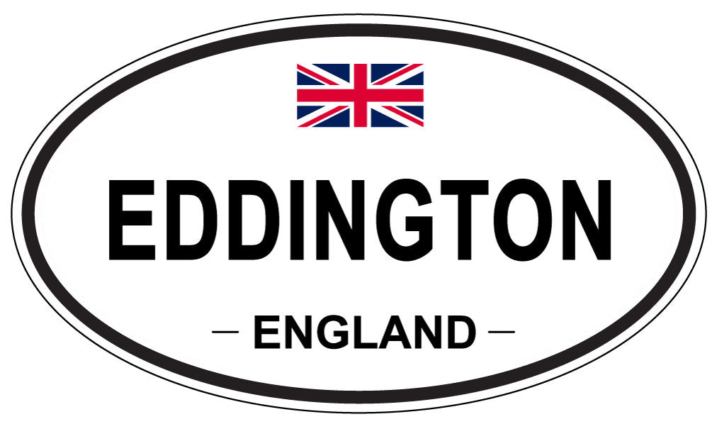 EDDINGTON, ENGLAND - Oval Sticker