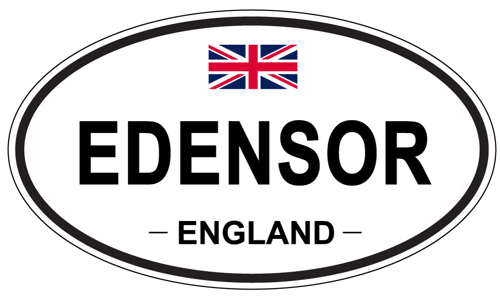 EDENSOR, England - Oval Magnet