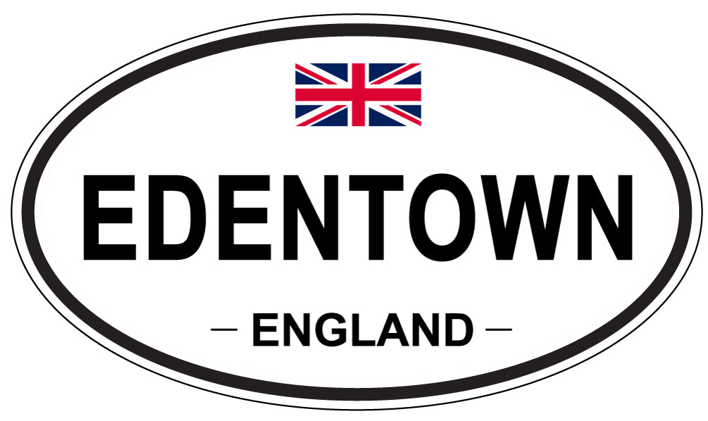 EDENTOWN, England - Oval Magnet