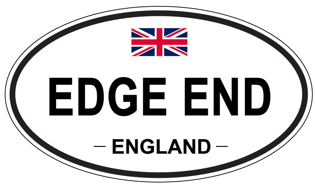EDGE END, England - Oval Magnet