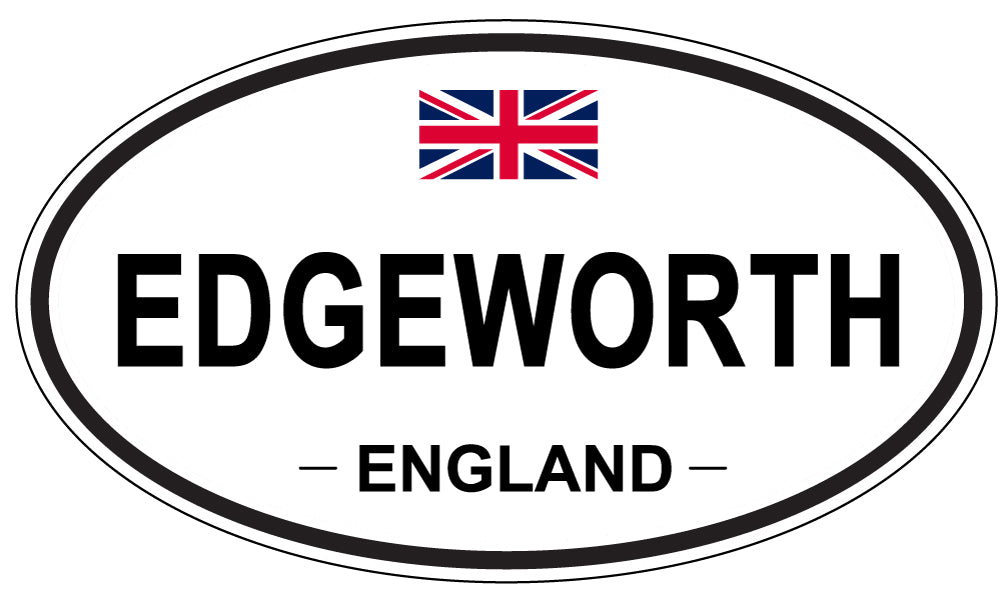 EDGEWORTH, England - Oval Magnet