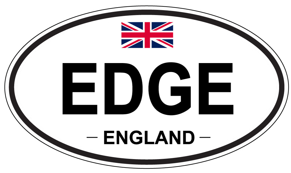 EDGE, England - Oval Magnet