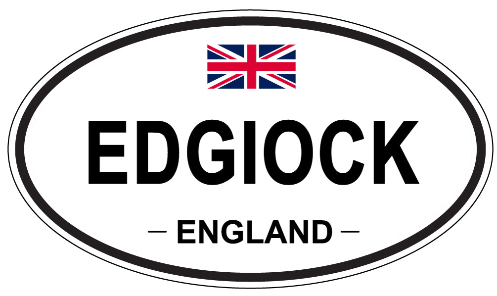 EDGIOCK, England - Oval Magnet