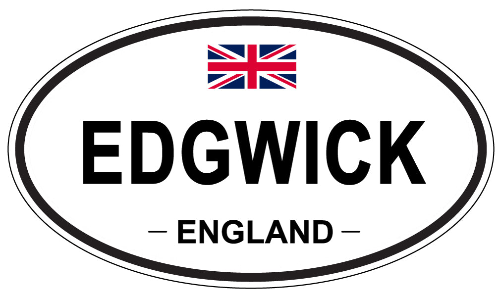 EDGWICK, England - Oval Magnet