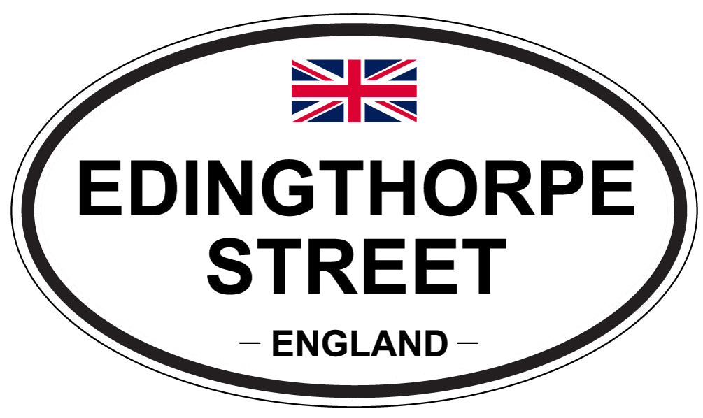 EDINGTHORPE STREET, England - Oval Magnet