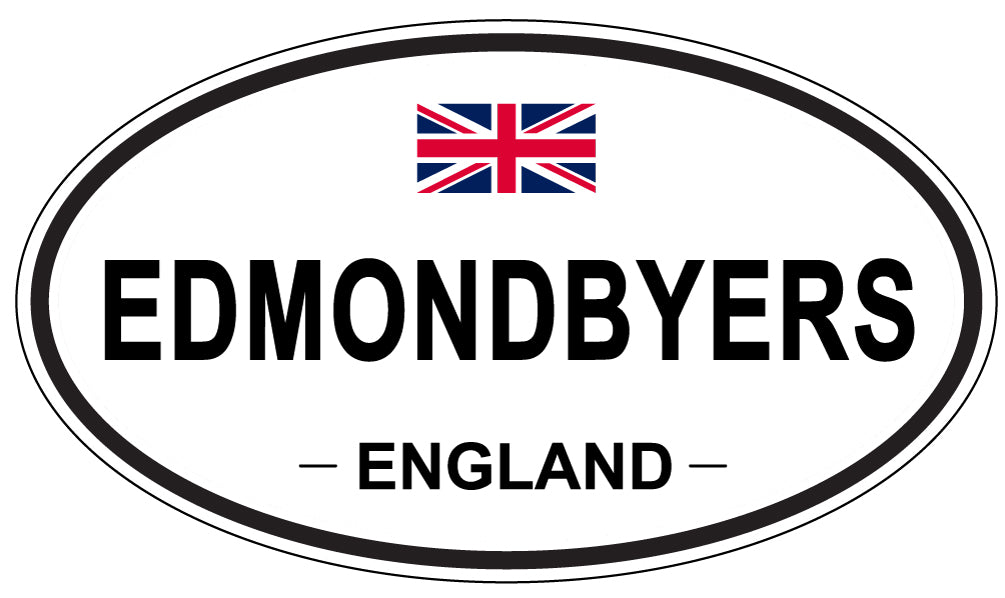 EDMONDBYERS, England - Oval Magnet