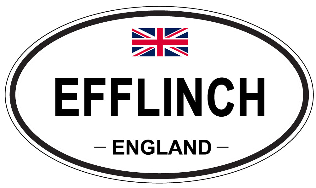 EFFLINCH, England - Oval Magnet