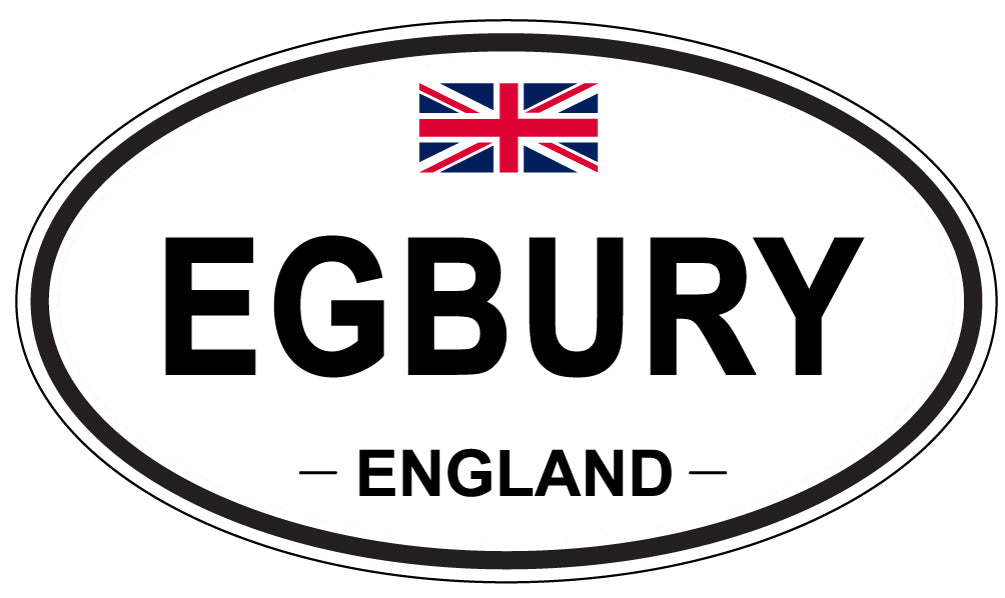 EGBURY, England - Oval Magnet