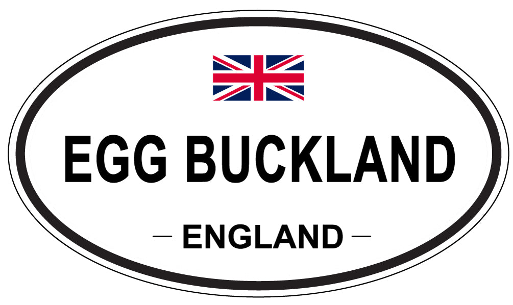 EGG BUCKLAND, England - Oval Magnet