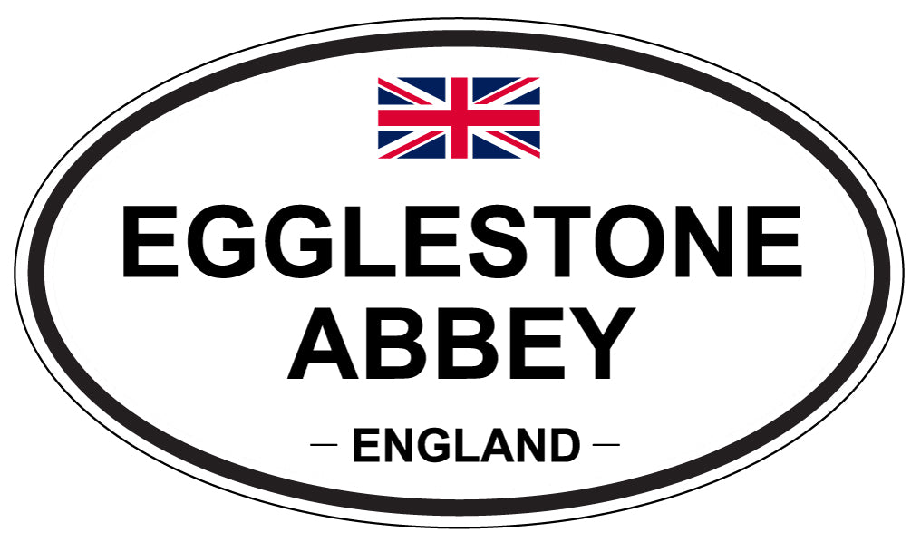 EGGLESTONE ABBEY, England - Oval Magnet