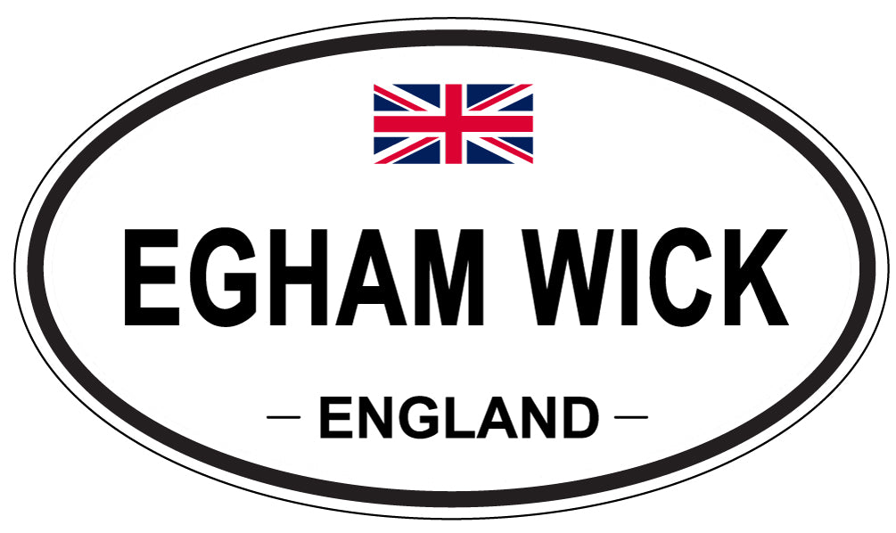EGHAM WICK, England - Oval Magnet