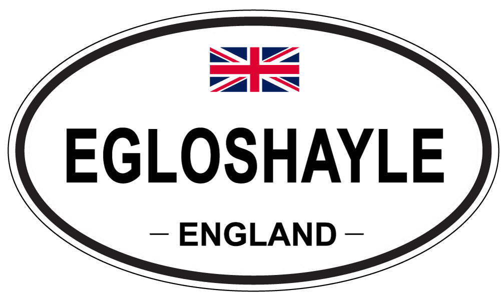EGLOSHAYLE, England - Oval Magnet