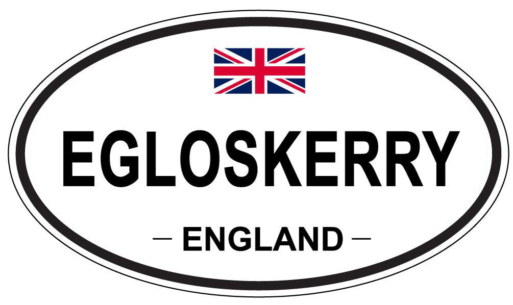 EGLOSKERRY, ENGLAND - Oval Sticker
