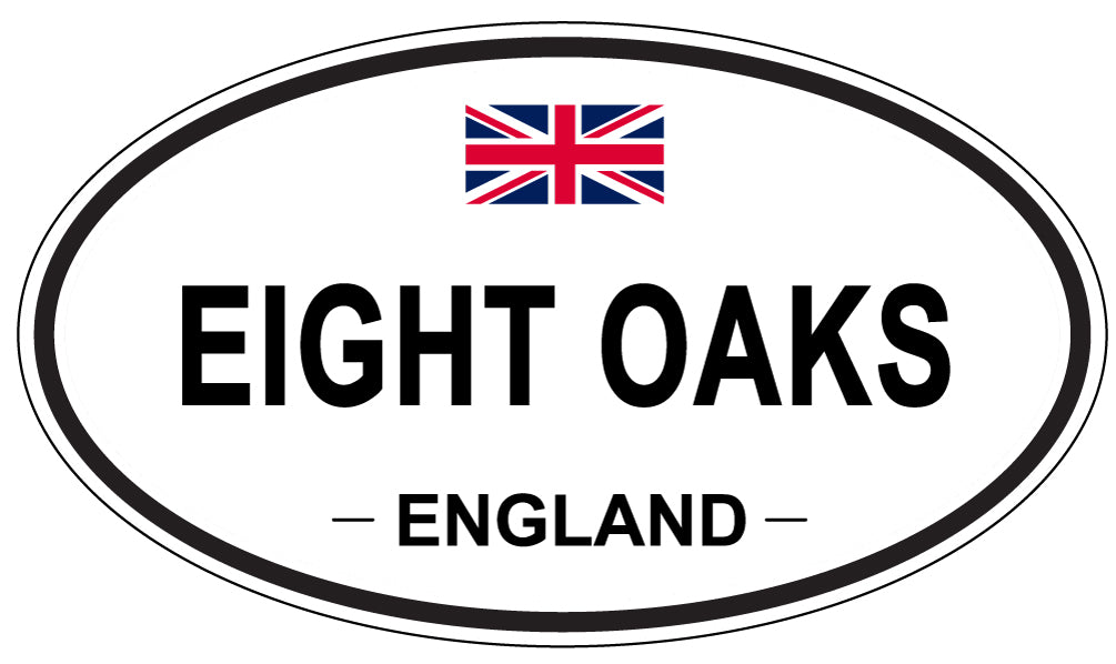 EIGHT OAKS, England - Oval Magnet