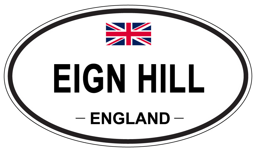 EIGN HILL, England - Oval Magnet