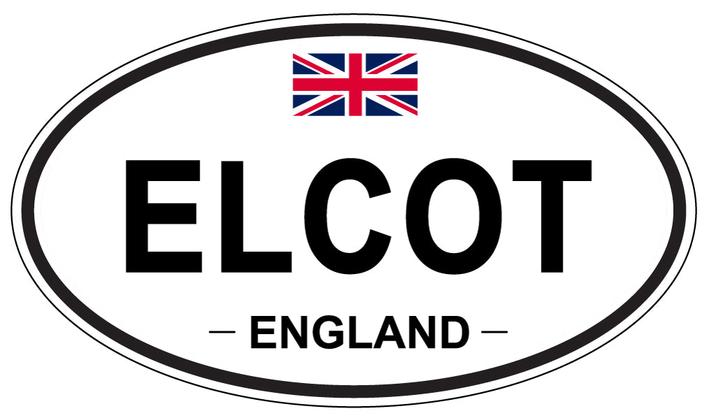 ELCOT, England - Oval Magnet