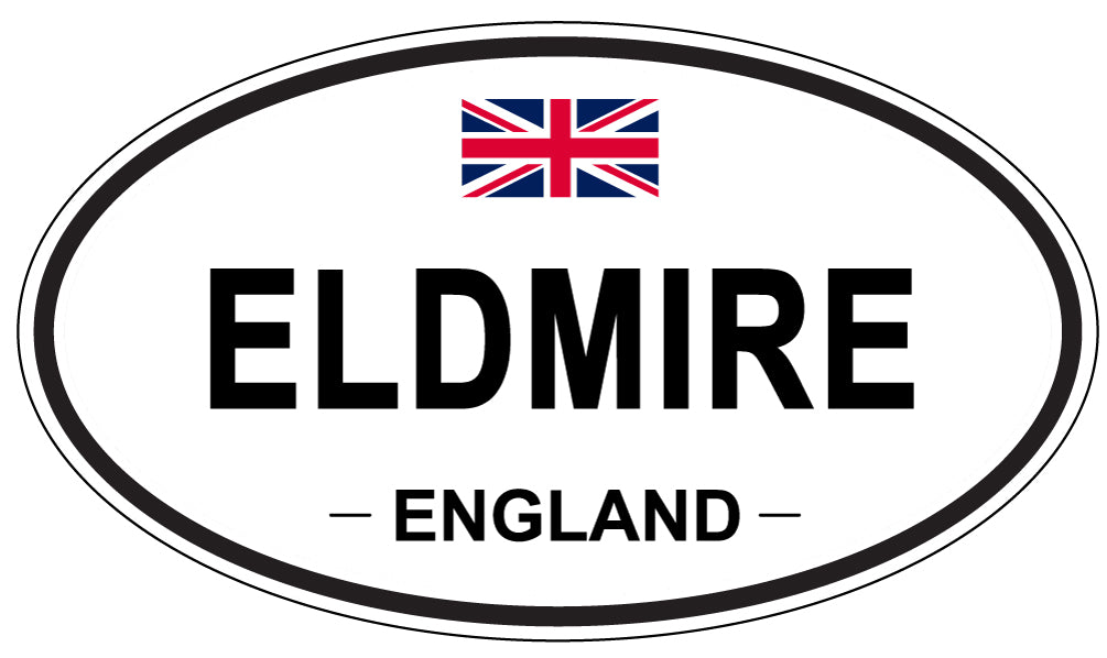 ELDMIRE, England - Oval Magnet