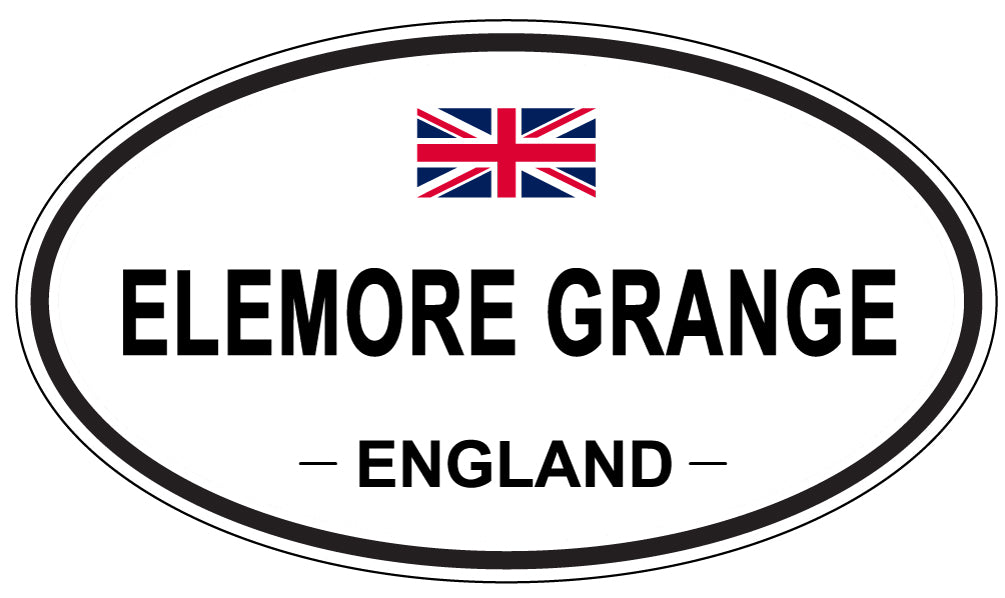 ELEMORE GRANGE, England - Oval Magnet