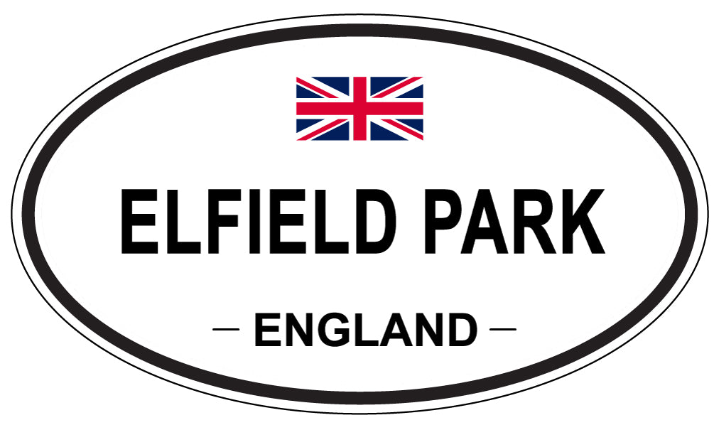 ELFIELD PARK, England - Oval Magnet