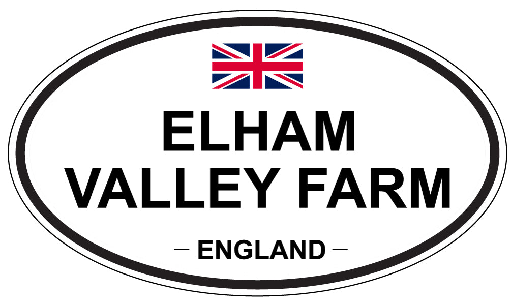 ELHAM VALLEY FARM, England - Oval Magnet