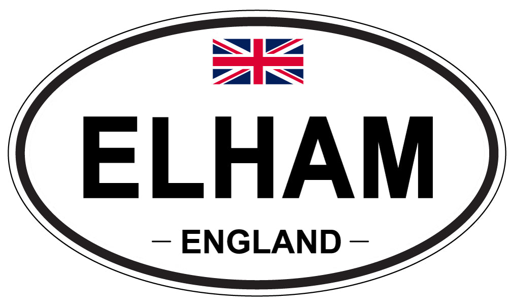 ELHAM, England - Oval Magnet