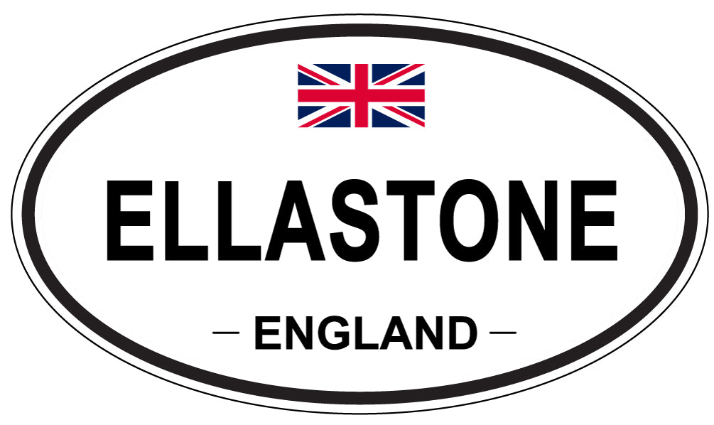 ELLASTONE, England - Oval Magnet