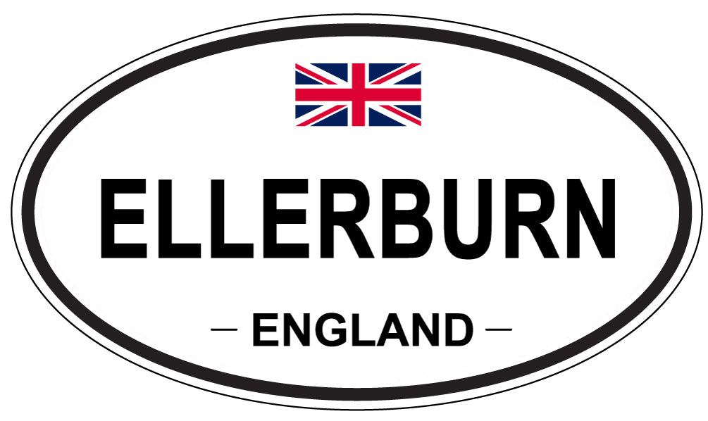 ELLERBURN, England - Oval Magnet