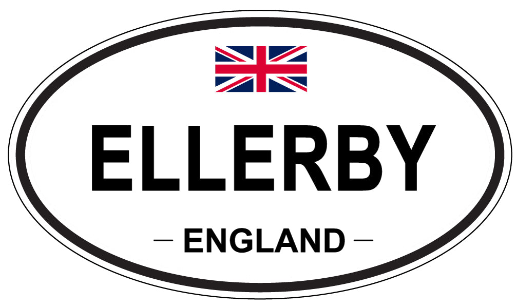 ELLERBY, England - Oval Magnet