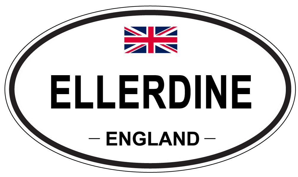 ELLERDINE, England - Oval Magnet