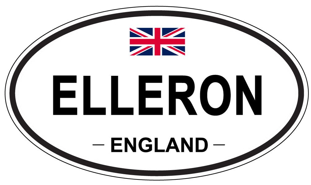 ELLERON, England - Oval Magnet