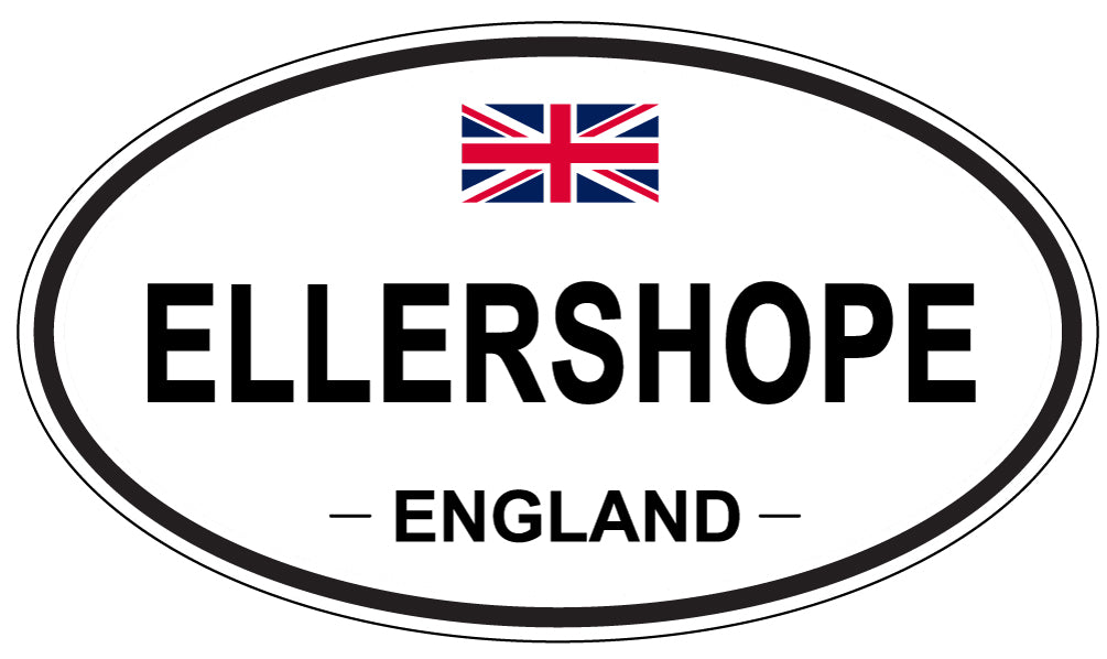 ELLERSHOPE, England - Oval Magnet