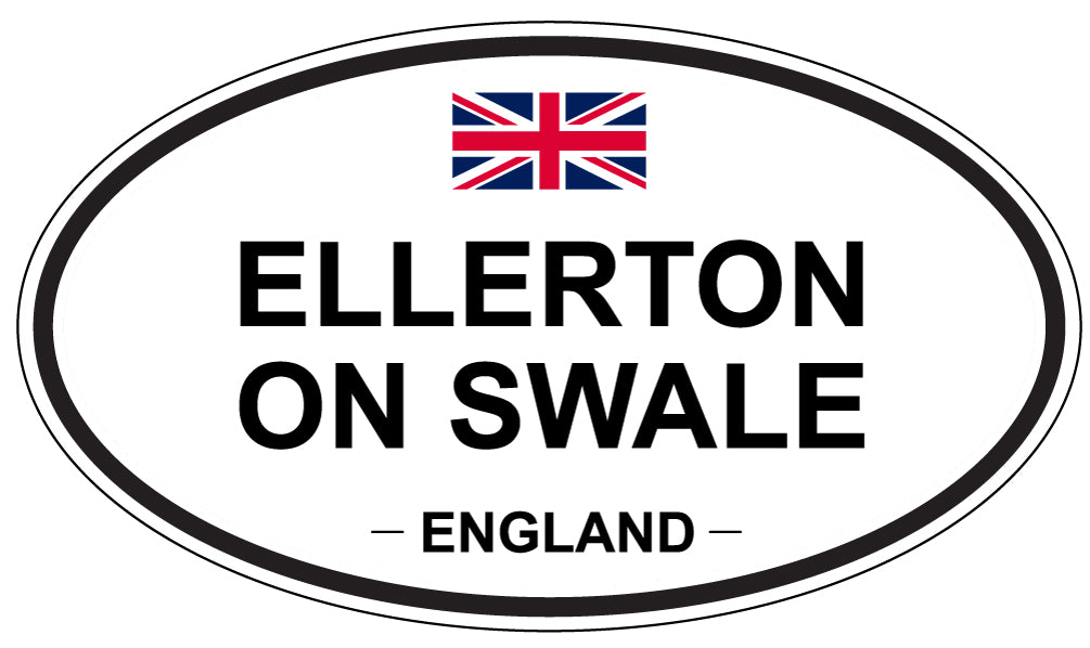 ELLERTON ON SWALE, England - Oval Magnet