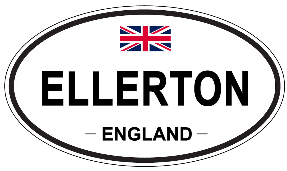 ELLERTON, England - Oval Magnet