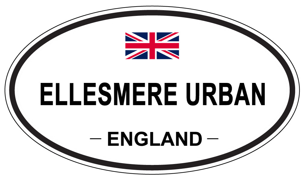 ELLESMERE URBAN, England - Oval Magnet