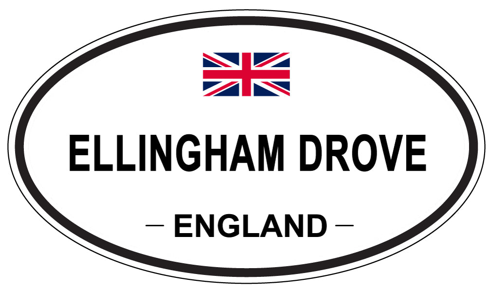 ELLINGHAM DROVE, England - Oval Magnet