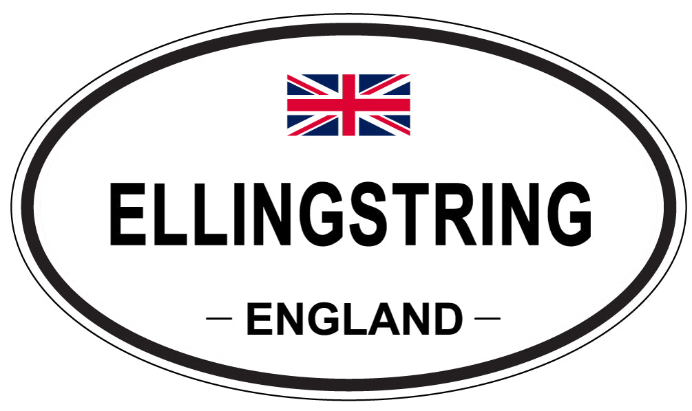 ELLINGSTRING, England - Oval Magnet