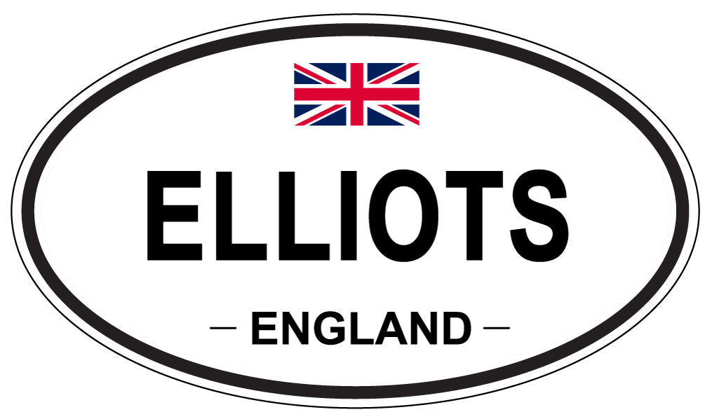 ELLIOTS, England - Oval Magnet