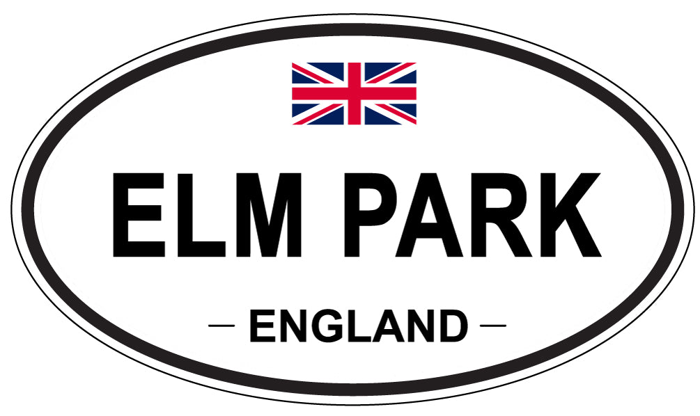 ELM PARK, England - Oval Magnet