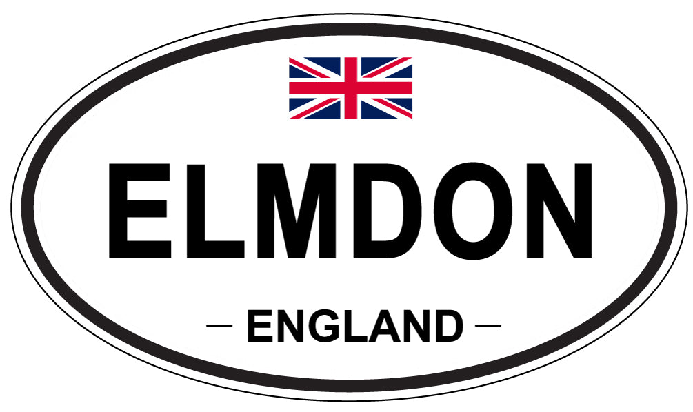 ELMDON, England - Oval Magnet