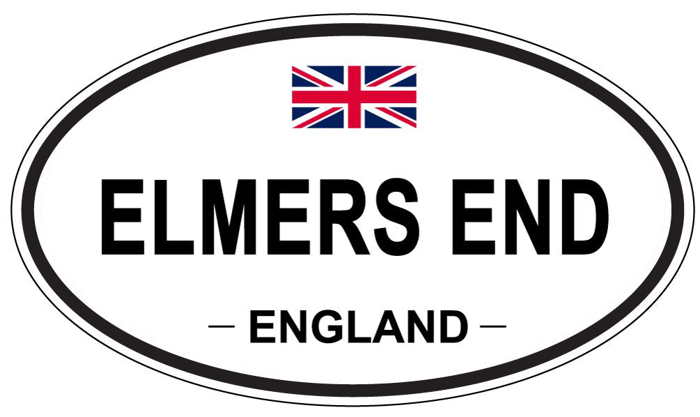ELMERS END, England - Oval Magnet