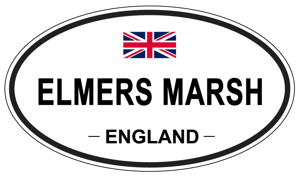 ELMERS MARSH, England - Oval Magnet