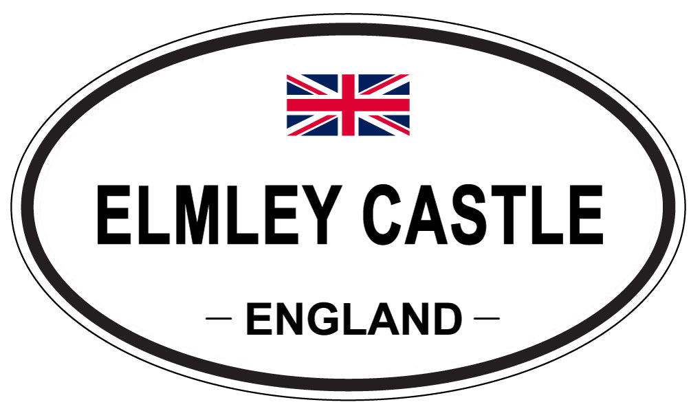 ELMLEY CASTLE, England - Oval Magnet