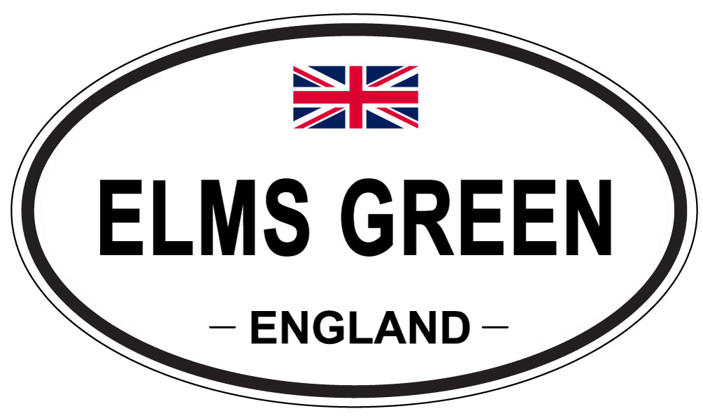 ELMS GREEN, England - Oval Magnet
