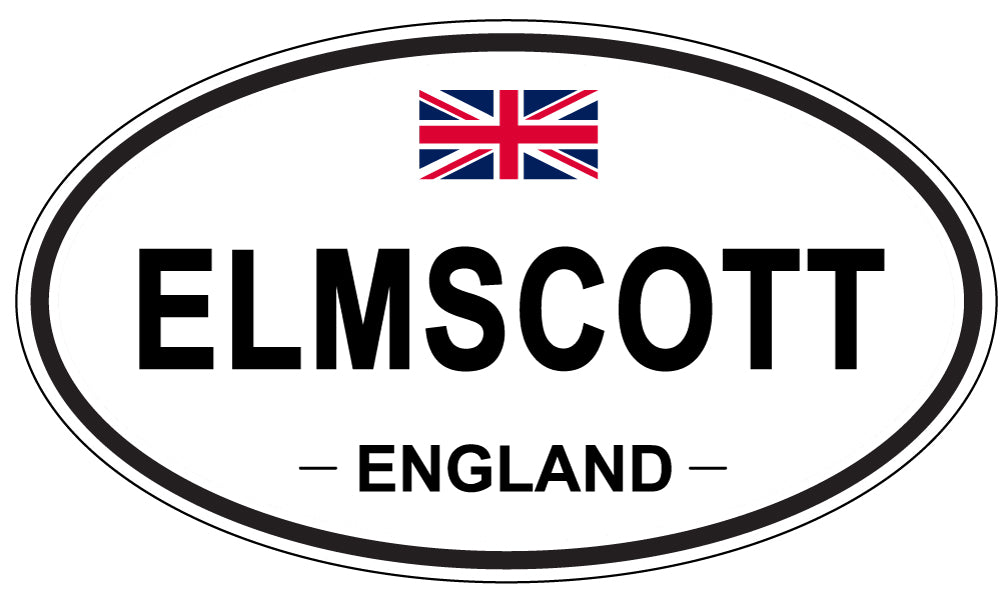 ELMSCOTT, England - Oval Magnet
