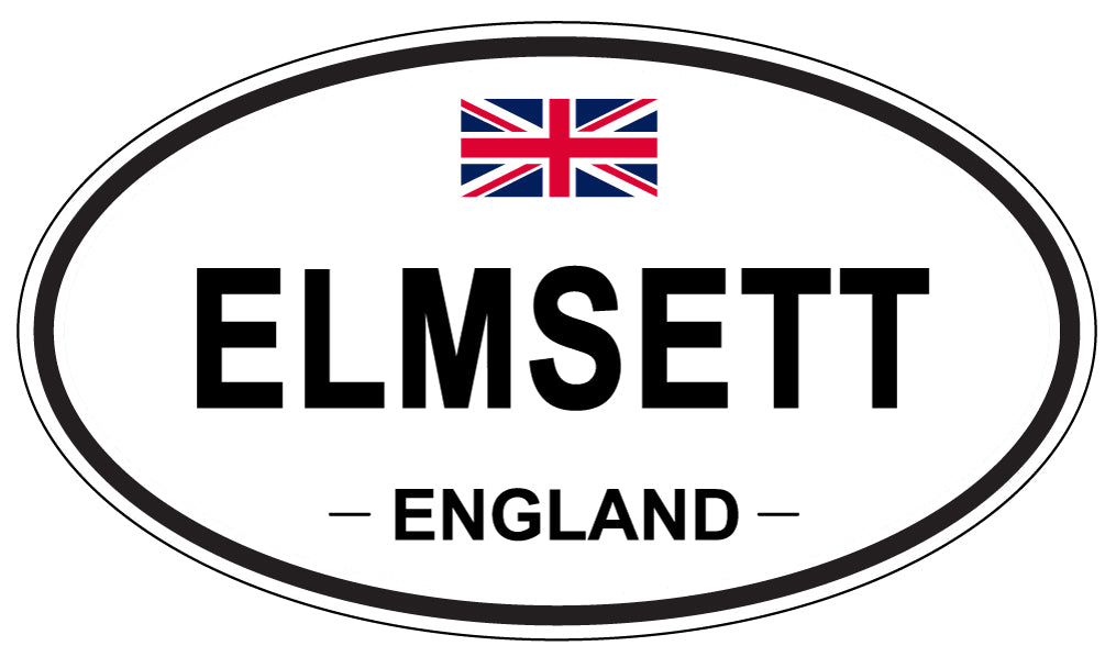 ELMSETT, ENGLAND - Oval Sticker