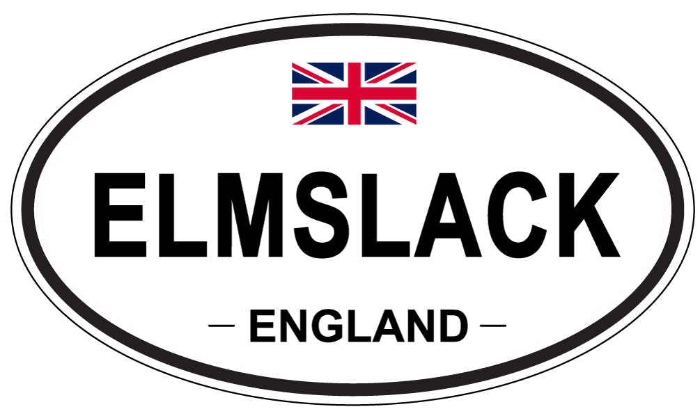 ELMSLACK, England - Oval Magnet