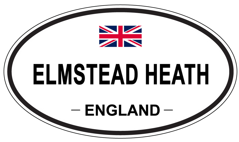 ELMSTEAD HEATH, ENGLAND - Oval Sticker