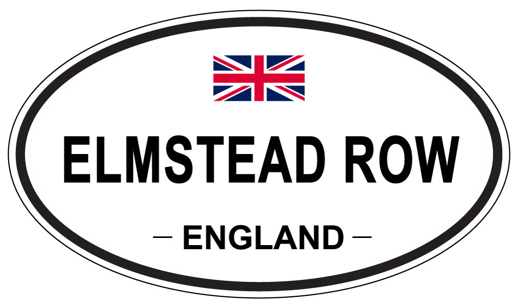 ELMSTEAD ROW, England - Oval Magnet